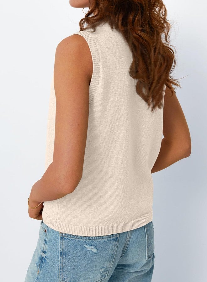 ليلوري مجموعة ملابس نسائية من LILLUSORY لخريف هذا العام: كنزات صوفية بدون أكمام، بياقة على شكل حرف V، وأزرار أمامية، وملابس كاجوال أنيقة، لون مشمشي، مقاس متوسط. - Image 4